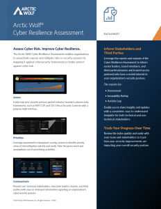 arctic wolf Arctic Wolf Cyber Resilience Assessment