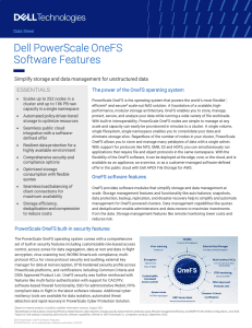 dell technologies h18275 onefs software features data sheet