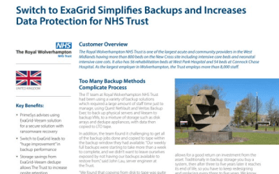 Simplify Backups & Increase Data Protection for NHS Trust