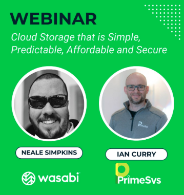 Don’t Miss Out: Cloud Storage Webinar with Wasabi Technologies & PrimeSys Ltd!